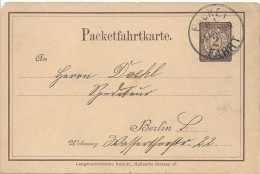 Germany - Berlin  5.APR.88  (o) Packetfahrtkarte - Privatpost