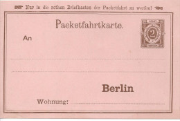 Germany - Berlin (*) Packetfahrtkarte - Privatpost