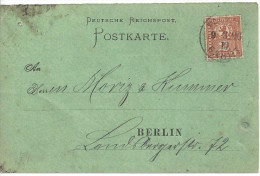 Germany - Berlin (o) 9.3.96  Postkarte - Postes Privées & Locales