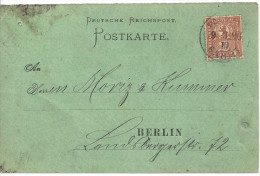 Germany - Berlin (o) 9.3.96  Postkarte - Private & Local Mails