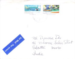 CANADA COMMERCIAL COVER WITH FIRST DAY CANCELLATION ON 11.09.1991POSTED FOR INDIA - Cartas & Documentos