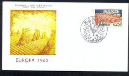 Monaco 1962 - FDC - Europa - Briefe U. Dokumente