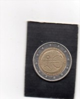 PIECE DE 2 EURO COMMEMORATIVE ALLEMAGNE  10 ANS DE L'EURO 2009 F TYPE B - Deutschland