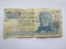 5000 CINCO MIL PESOS REPUBLICA ARGENTINA 16617746B - Argentina