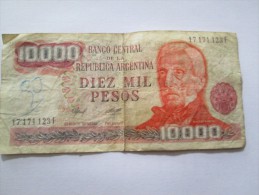 10.000 DIEZ MIL PESOS REPUBLICA ARGENTINA 17171123F - Argentina