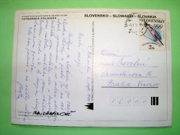 Slovakia 1994 Postcard "Tatras Mountains" To Praha - Olympics Lillehammer Ski - Cartas & Documentos