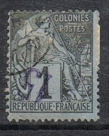 DIEGO-SUAREZ N°1a  Variété Surcharge Renversée, Signé Par L'expert Brun - Used Stamps