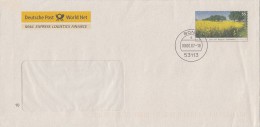 116FM- COLZA FIELD, COVER STATIONERY, ENTIER POSTAUX, 2007, GERMANY - Briefomslagen - Gebruikt