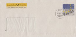 121FM- ROME TREATY ANNIVERSARY, COVER STATIONERY, ENTIER POSTAUX, 2007, GERMANY - Umschläge - Gebraucht