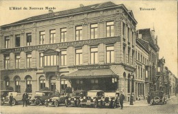 Tienen :  L'Hotel Du Nouveau Monde    ( Geschreven Met Zegel )  Old Cars - Oude Auto's - Tienen