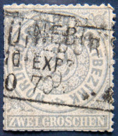 NORTH GERMAN CONFEDERATION 1869 2gr Numeral Used Scott17 CV$1 - Oblitérés