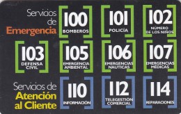 Argentina, D9(50),  Servicios De Emergencia..., 2 Scans. - Argentinien