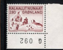 GROENLAND POSTFRIS MINT NEVER HINGED POSTFRISCH EINWANDFREI YVERT 155 - Neufs