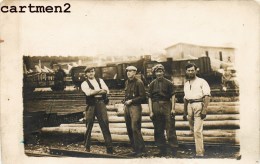 CARTE PHOTO : GARE CHEMINOTS WAGON TRAIN LOCOMOTIVE A LOCALISER PRES DE BLAMONT 54 - Blamont