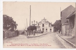 Cpa MONTIGNY LES CORMEILLES Mairie écoles Monument Aux Morts Rue Du Chemin De Fer Du Nord - Ed Marion - Montigny Les Cormeilles