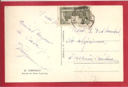 N°Y&T  28   CASABLANCA   Vers    MEKNES    Le 17 JUIN 1932  2 SCANS - Cartas & Documentos