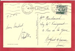 N°Y&T  283 FEZ      Vers    FRANCE   Le    09 MAI 1950  2 SCANS - Lettres & Documents