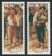 MALTA 2014 - Instruments De Musique Nationaux, Europa 2014 - 2 Val Neufs // Mnh - 2014