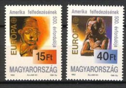Europa CEPT 1992 HUNGARY 500 Years From The DISCOVERY Of AMERICA - Fine Set MNH - Unused Stamps