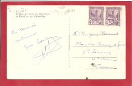 N°Y&T 286X2       TUNIS       Vers    FRANCE  Le       1939  2 SCANS - Briefe U. Dokumente