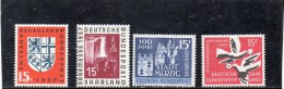 SARRE 1957 ** - Unused Stamps