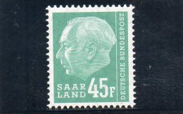 SARRE 1957 ** - Unused Stamps