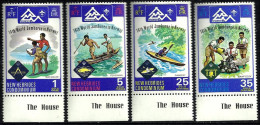 BRITISH NEW HEBRIDES SCOUTS JAMBOREE NORWAY SET OF 4 STAMPS 1-35 CENTIMES ISSUED 1975 MINT SG? READ DESCRIPTION !! - Ungebraucht