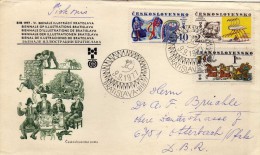 2123    Carta  Bratislava 1977 Ilustracionesw  Checoslovaquia - Storia Postale