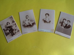 4 Portraits/ Femmes -Enfant-Bébé/ E. Quiriére/ Evreux / Années 1880-00 PH213 - Alte (vor 1900)