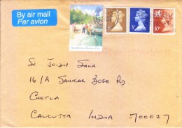 GREAT BRITAIN 1997 COMMERCIAL COVER POSTEDFROM LONDON FOR INDIA - Lettres & Documents