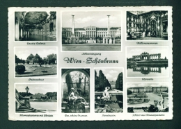 AUSTRIA  -  Schonbrunn Palace Vienna  Multi View  Used Postcard Mailed To The Netherlands As Scans - Schloss Schönbrunn