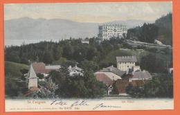 JAG-05 St.Cergues  L'Eglise Et Grand Hôtel , .  Cachet St Cergues 1905 - Saint-Cergue