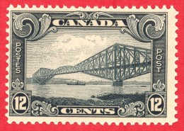Canada #  156 - 12 Cents  - Mint N/H - Dated  1928-29 - Quebec Bridge /  Pont De Québec - Ungebraucht