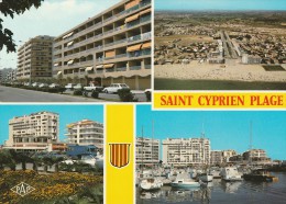 SAINT CYPRIEN PLAGE VUE GENERALE LE PORT PORT CIPRIANO - Saint Cyprien