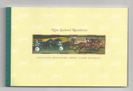 1996 MNH New Zealand  Race Horses Booklet, Postfris - Cuadernillos