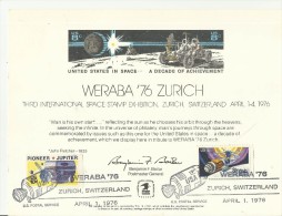 =schweiz Us KOSMOS 1976 - Storia Postale