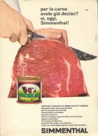 # CARNE SIMMENTHAL 1950s Advert Pubblicità Publicitè Publicidad Reklame Food Meat Viande Fleisch - Posters