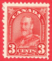 Canada #  167 - 3 Cents  - Mint N/H - Dated  1930-31 - George V "Arch/Leaf" Issue / George V Émission "Feuille Et Arche" - Ungebraucht