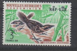 New Hebrides French. Thicket Warbler. 1967. MH Stamp. SCV = 16.00 - Used Stamps