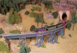 AK Modell-Eisenbahn Modellbahn Model Railway Viadukt Westsächsisches Erzgebirge Deutschland DDR GDR Germany - Ouvrages D'Art