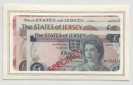 JERSEY 1, 5, 10, 20 POUNDS 1978 SPECIMEN SET UNC NEUF PICK 11s, 12s, 13s, 14s - Jersey