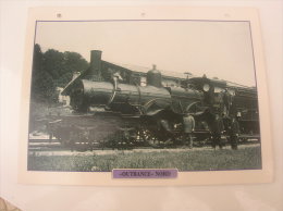 Fiche Technique Et Historique :  Locomotive  "Outrance" Nord - France  1870 - Eisenbahnverkehr