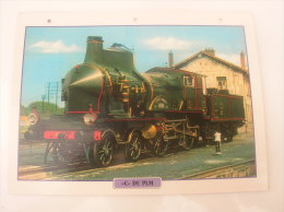 Fiche Technique Et Historique :  Locomotive  "C" Du PLM - France  1894 - Railway