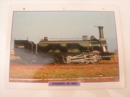 Fiche Technique Et Historique :  Locomotive  "Engerth" Du Midi - France  1855 - Ferrovie