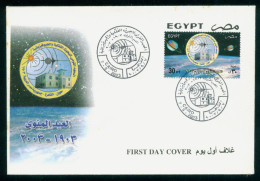 EGYPT / 2003 / CENTENARY OF THE NATIONAL INSTITUTE OF ASTRONOMICAL & GEOGRAPHICAL RESEARCH / SPACE / FDC - Storia Postale