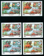 EGYPT / 1991 / COLOR VARIETY / CENTENARY OF GIZA ZOO / ANIMALS / BIRDS / RHINOCEROS / CROCODILE / TURTLE / GAZELLE / MNH - Unused Stamps