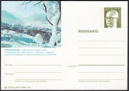 Germany 1973, Illustrated Postal Stationery "Schliersee", Ref.bbzg - Geïllustreerde Postkaarten - Ongebruikt