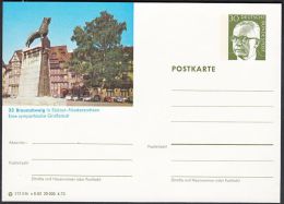 Germany 1973, Illustrated Postal Stationery "Braunschweig", Ref.bbzg - Illustrated Postcards - Mint