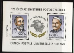 HUNGARY 1994 EVENTS People Exhibitions STAMPDAY - Fine S/S MNH - Neufs