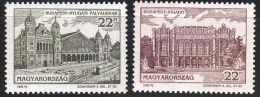 HUNGARY 1995 ARCHITECTURE Buildings Houses BUDAPEST SIGHTS - Fine Set MNH - Unused Stamps